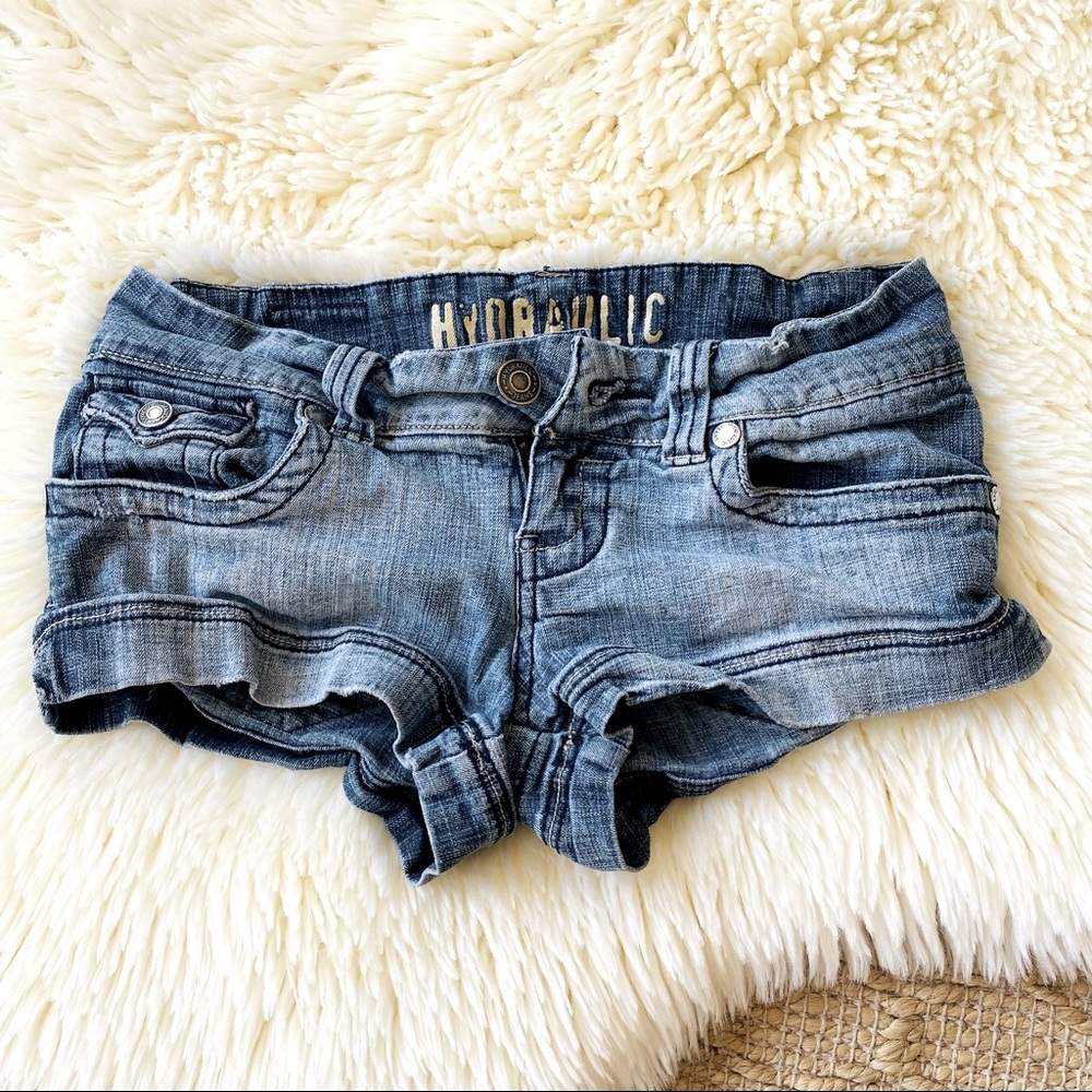 Hydraulic Denim Shorts